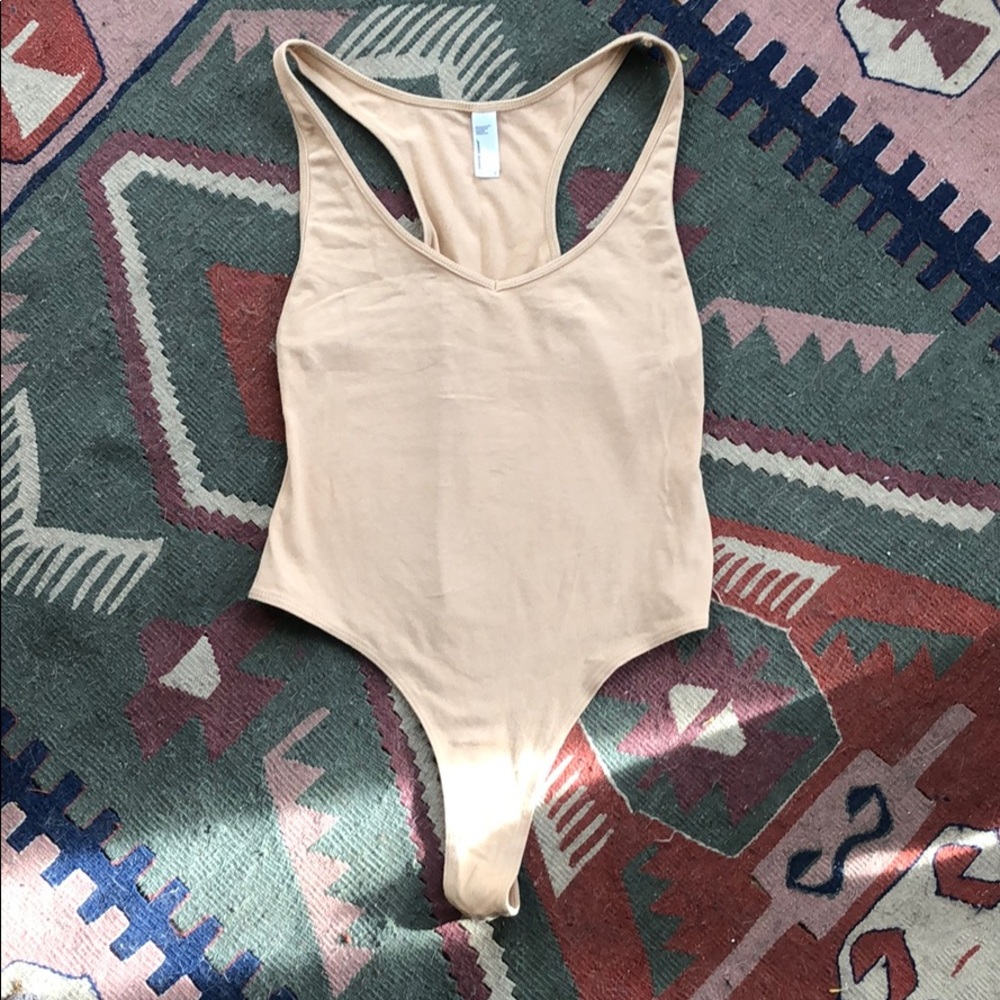 American apparel tan body suit S
